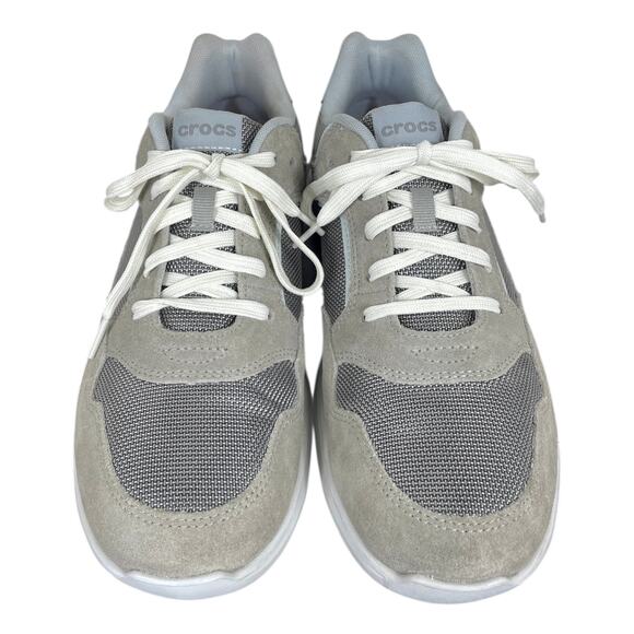 Crocs Kinsale Pacer Shoes Gray Men’s 10 Lace-Up Sneakers Casual Comfort - Picture 6 of 9